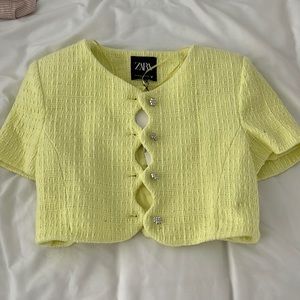 Zara crop blazer